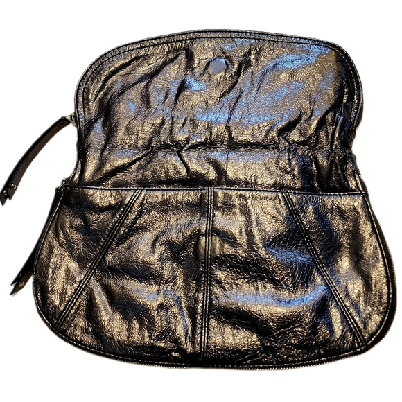 EUC Nine West clutch mid size clutch in silver with magnetic clasp like new - Picture 3 of 6